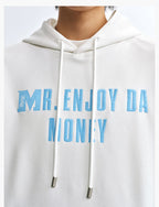 MEDM Basic Letter Logo Suede Hoodie