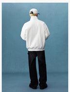 MEDM Half-Zip Logo Embroidered Sweatshirt