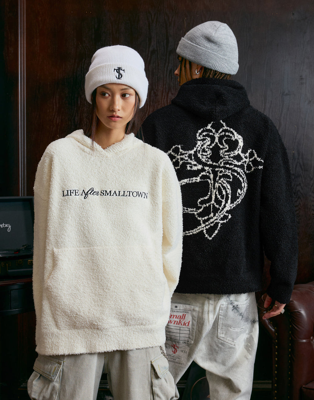 Small Town Kid Cross Logo Fleece Hoodie