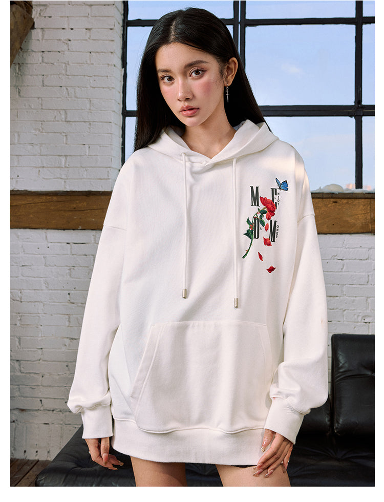 MEDM Rose Interspersed Logo Hoodie
