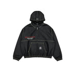 EVETS Embroidered Hooded Denim Jacket