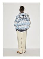 EMPTY REFERENCE Snow Mountain Stitching Cardigan