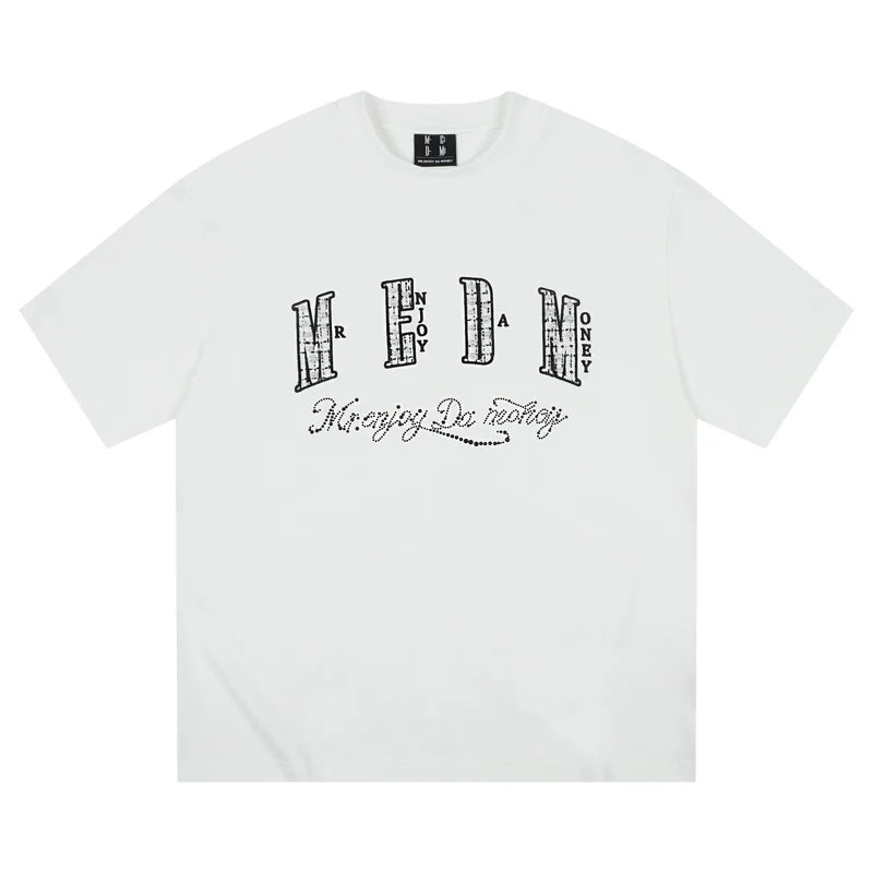 MEDM Pearl Lace Patch Embroidery Tee