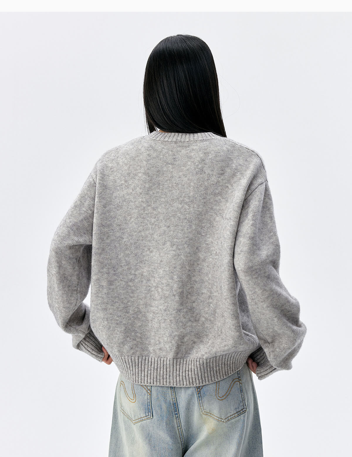 MEDM Floral Embroidered Knit Cardigan