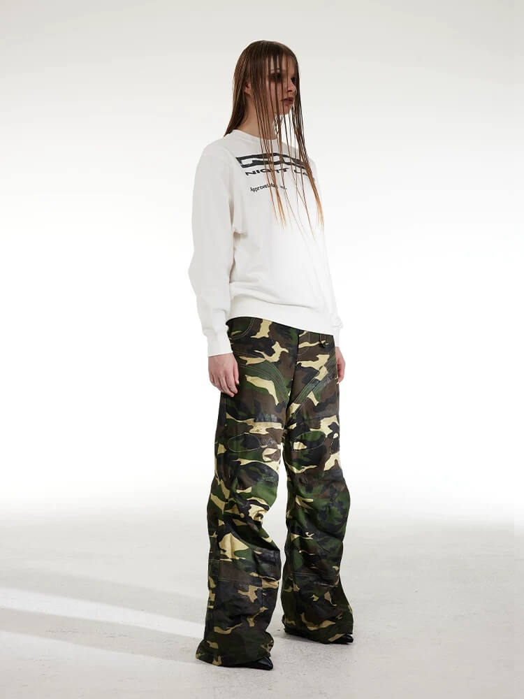 Night Lab NL Crack Print Sweatshirt