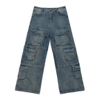 JHYQ Multi Pocket Work Denim Jeans