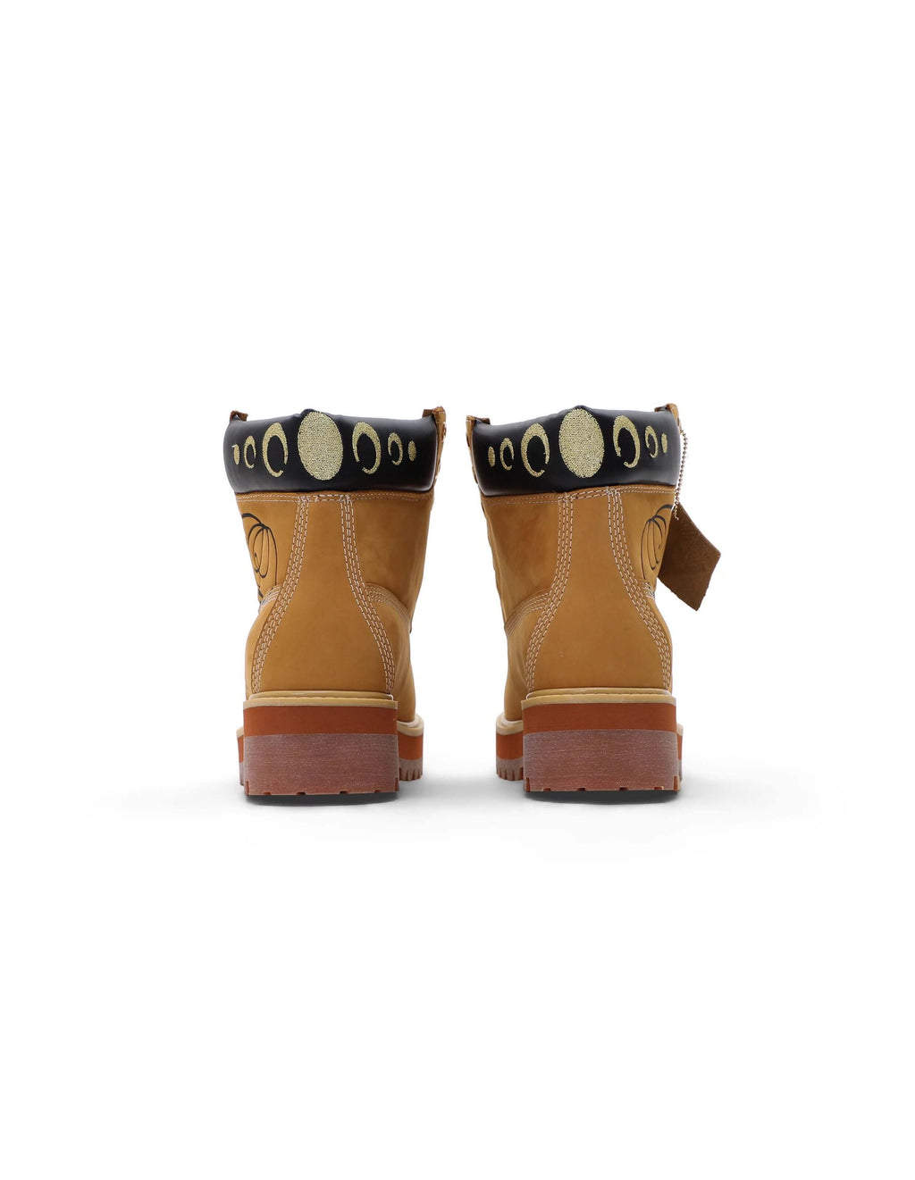 KARMANISTIC Nubuck Leather Embroidered Work Boots