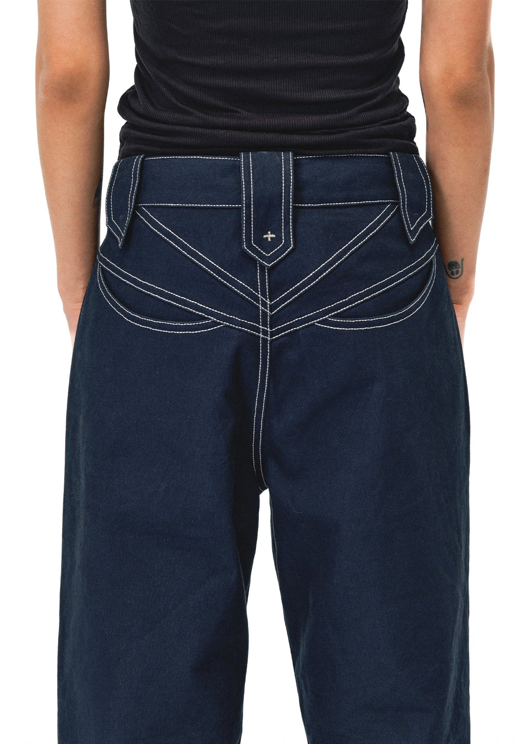 EVILKNIGHT(EK) Devil Eye Structured Canvas Pants