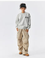 MEDM Logo Embroidered Basic Sweatshirt