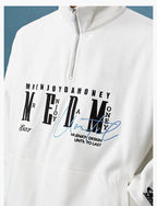 MEDM Half-Zip Logo Embroidered Sweatshirt