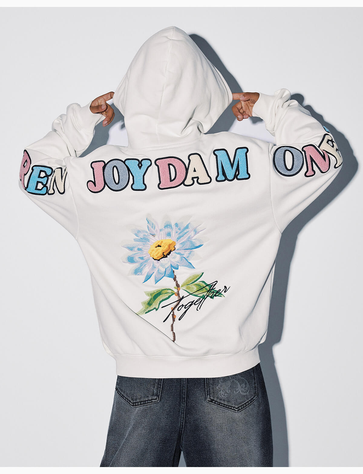 MEDM Daisy Floral Hoodie