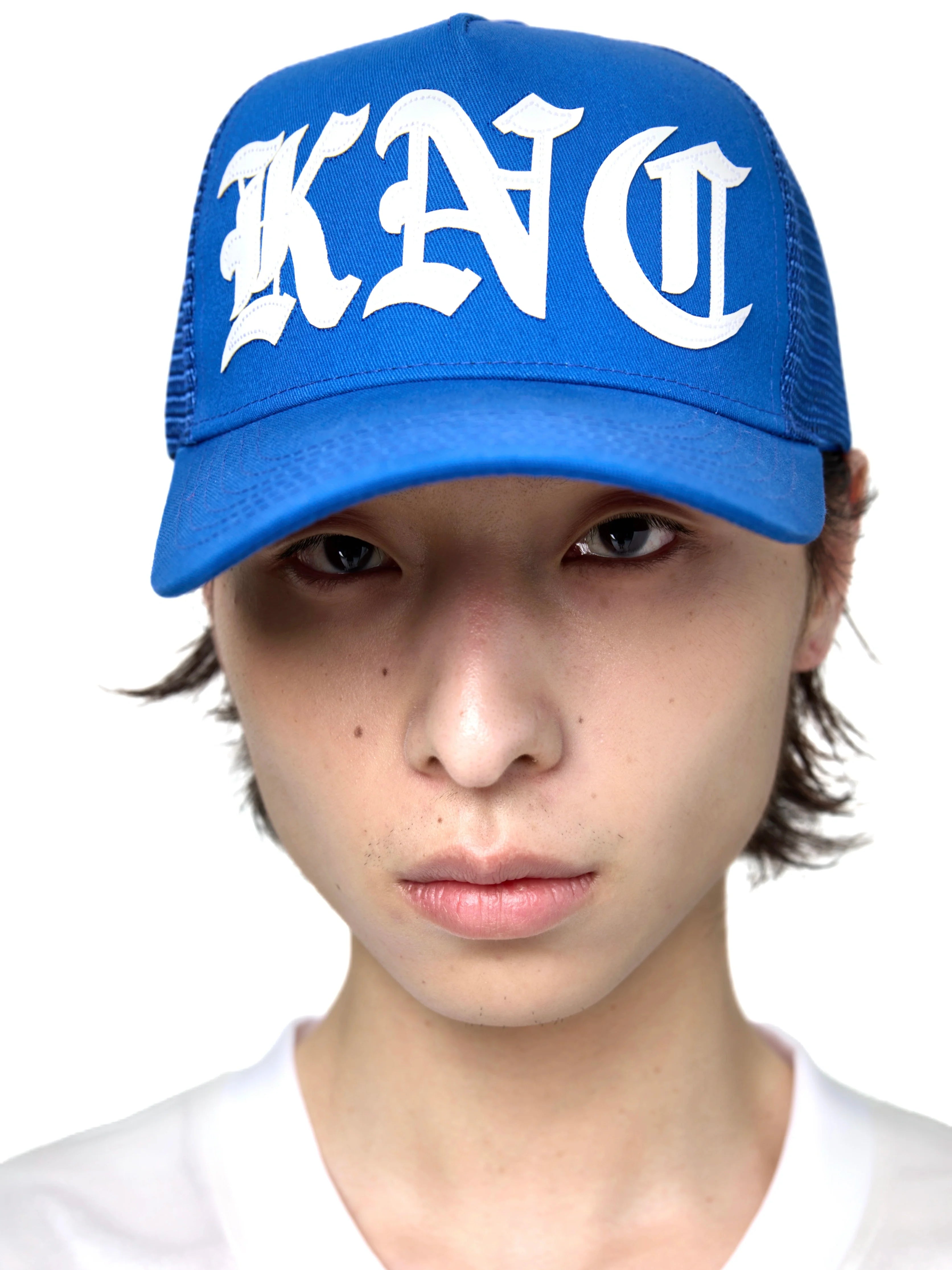 KARMANISTIC Embroidered Letters Trucker Hat