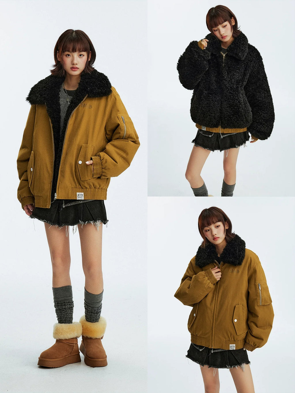 MEDM Reversible Sherpa Flight Jacket