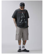 F2CE Cargo Pocket Distressed Baggy Shorts