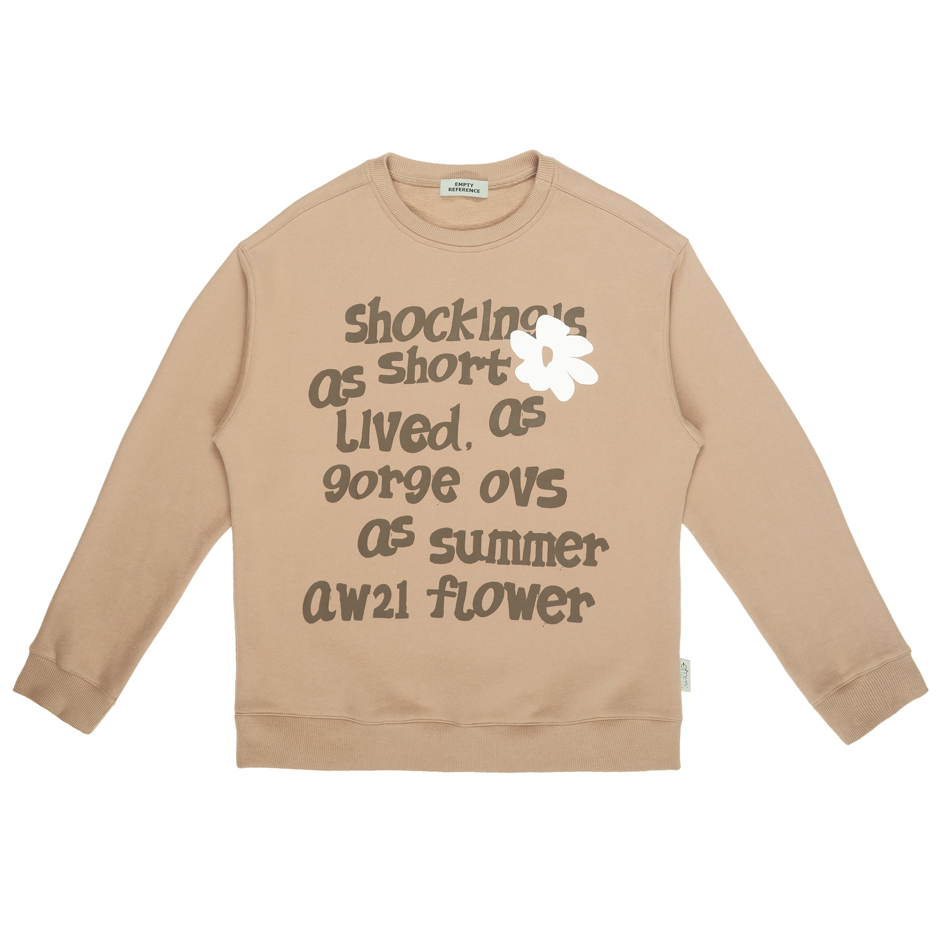 EMPTY REFERENCE Floral Letter Sweater