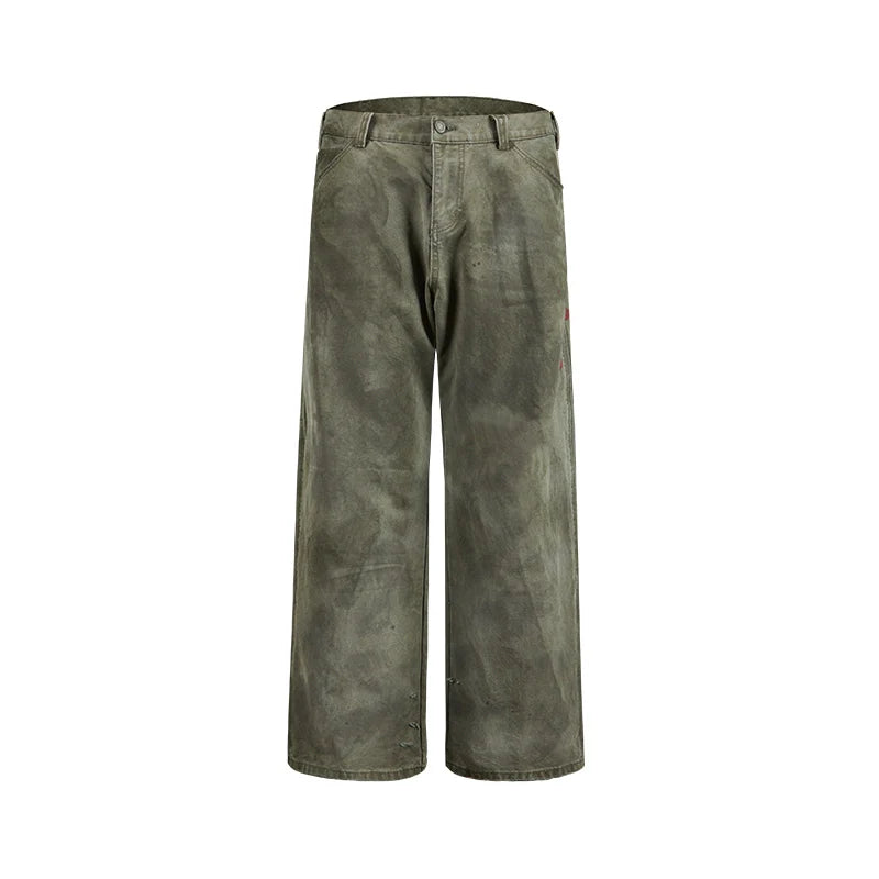 Remedy Kiss Mark Distressed Hole Work Painter Pants