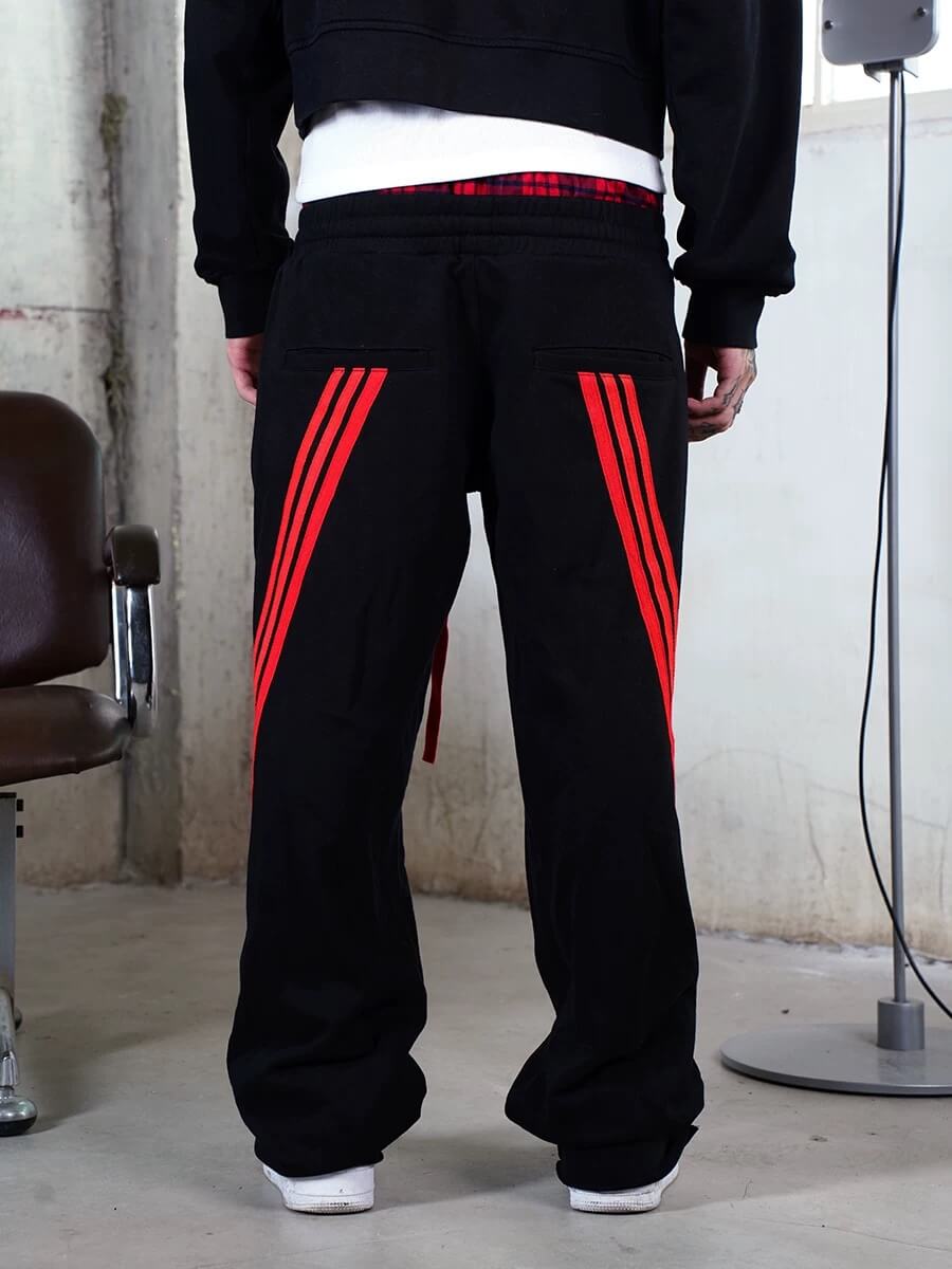 TGFCLUB PRIME KILLA Print Rhinestone Double Waist Sweatpants