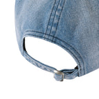 NOVACAM Washed Denim Nov Is Life Logo Embroidered Dad Hat