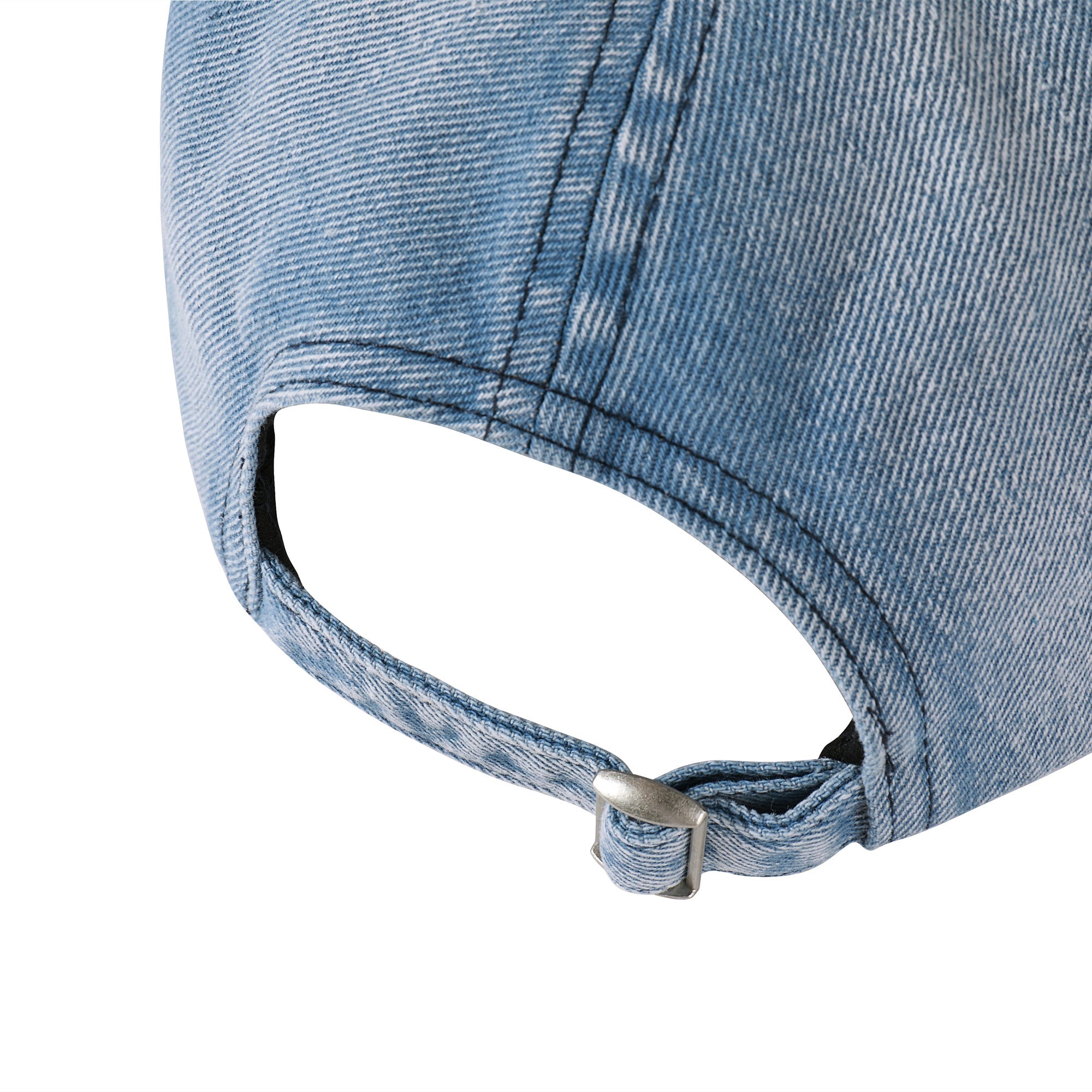 NOVACAM Washed Denim Nov Is Life Logo Embroidered Dad Hat