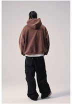 Remedy Washed Distressed Print Hoodie