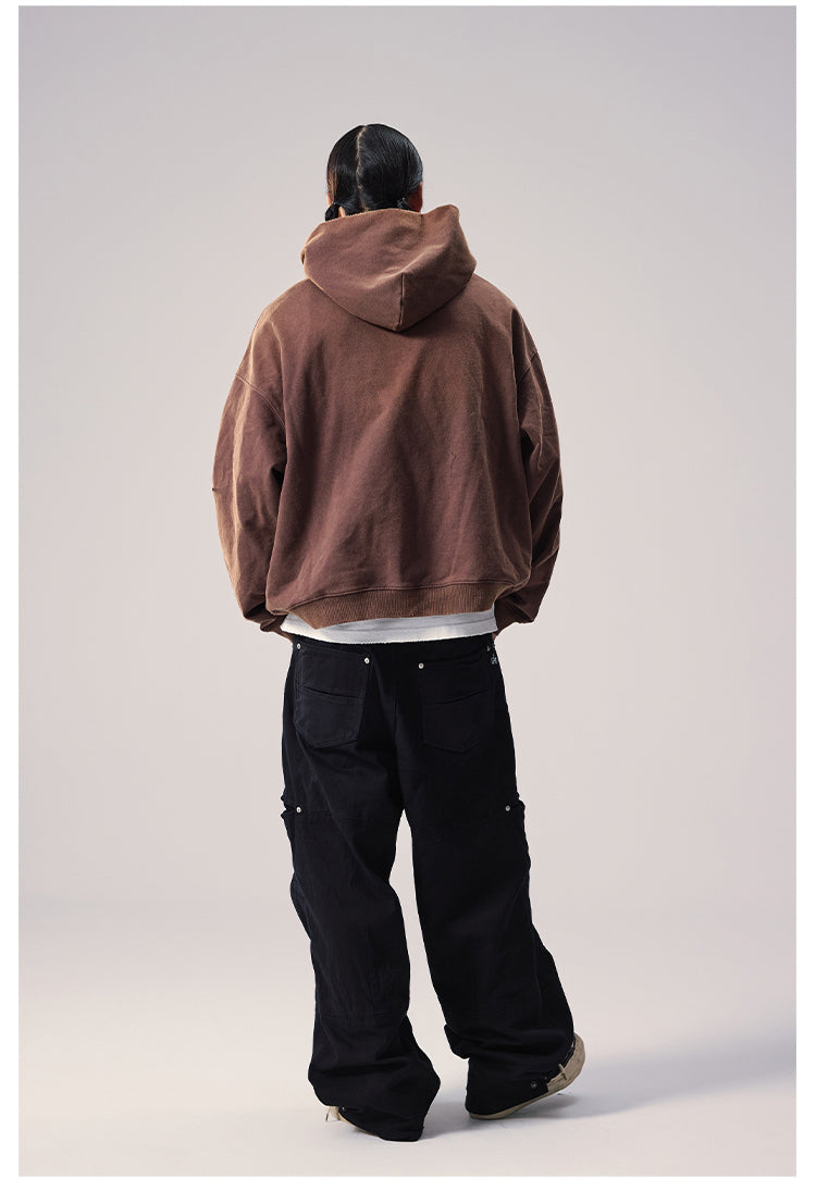 Remedy Washed Distressed Print Hoodie