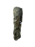 Night Lab Rivet Patchwork Rust Washed Jeans