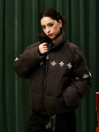 YADcrew Pearl Beaded Puffer Jacket