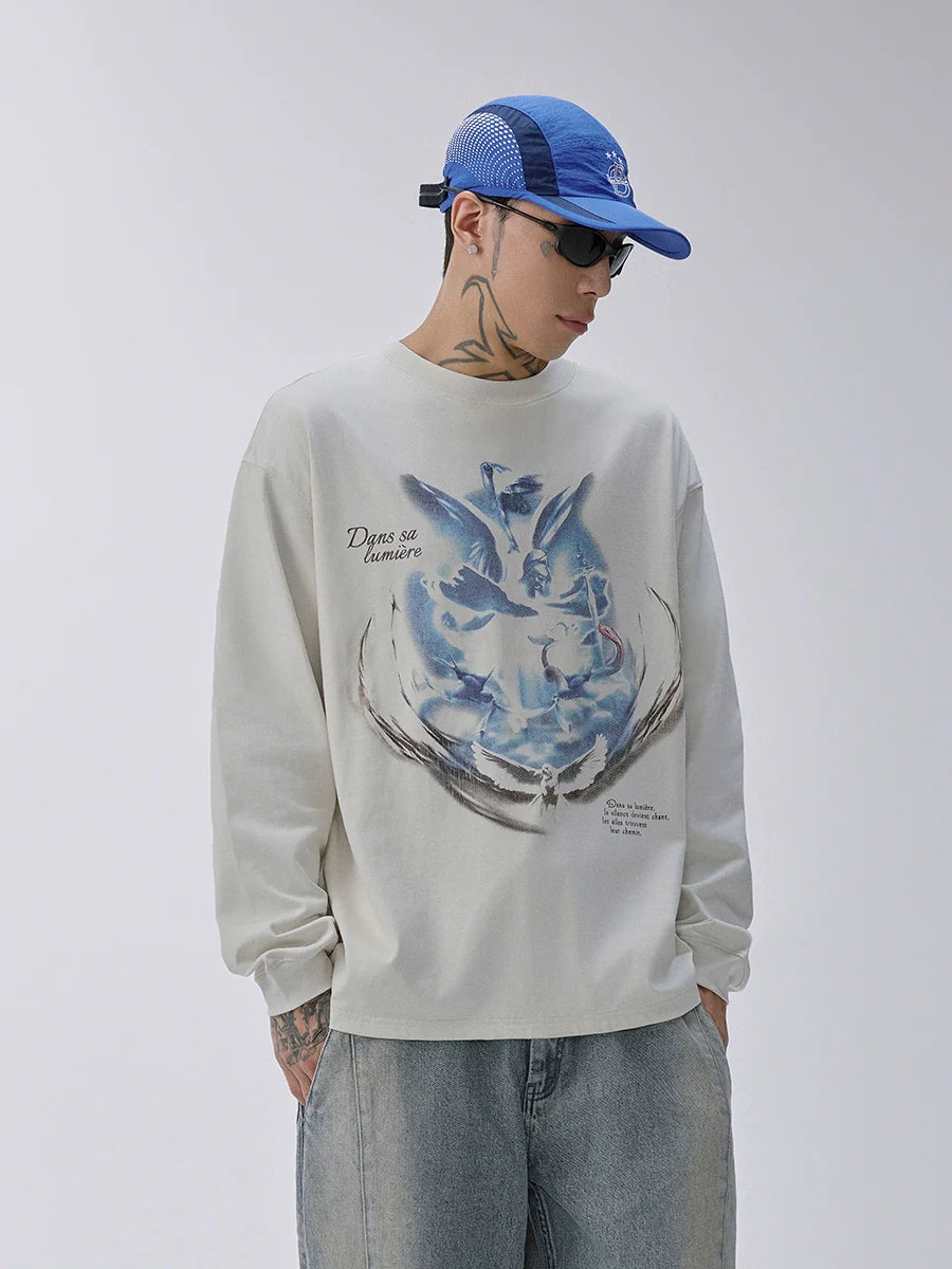 F2CE Vintage Print Long Sleeve Tee