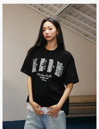 MEDM Patch Embroidered Pearl Tee