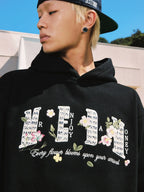 MEDM Mini Patchwork Floral Embroidered Hoodie