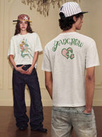 YADcrew Puppy and Fairy Print Tee