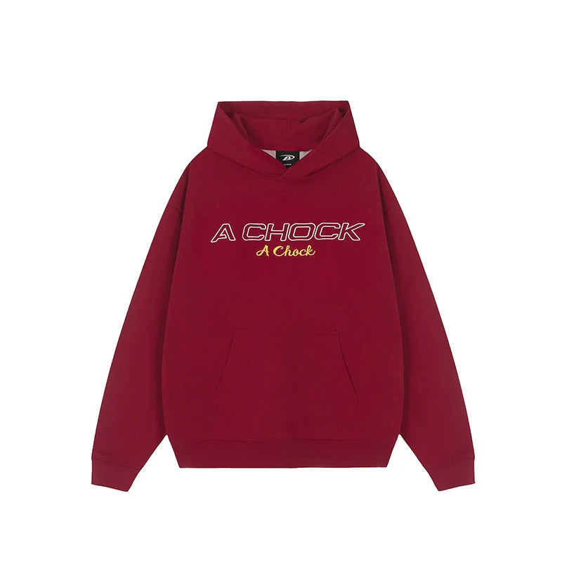 Achock Flower Logo Embroidered Hoodie