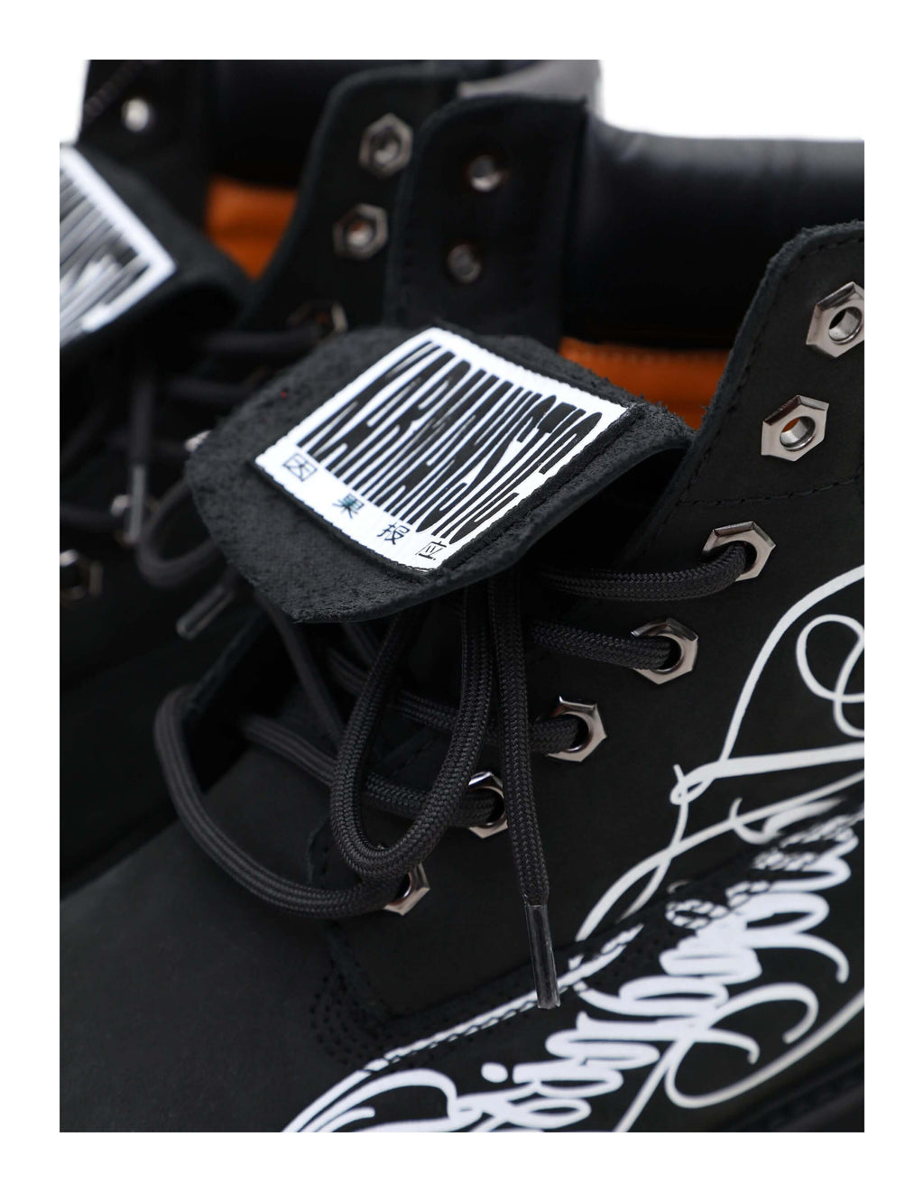 KARMANISTIC Nubuck Leather Embroidered Work Boots