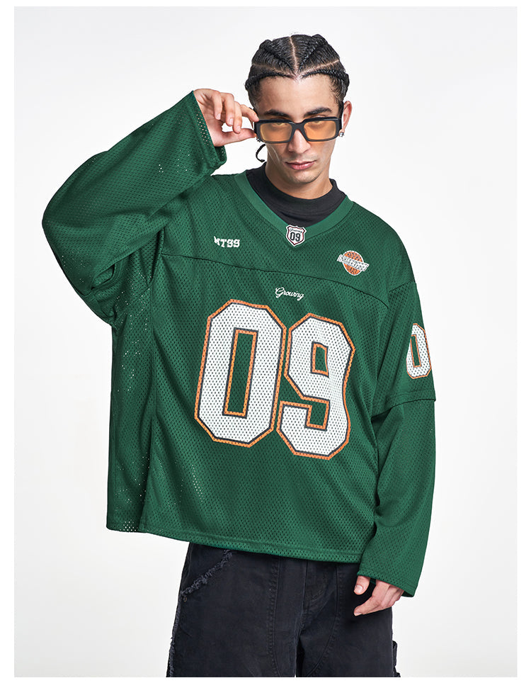 F3F Select 09 Numbered Mesh Long Sleeve Hockey Jersey