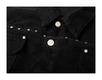 KARMANISTIC Diamond Studded Short Denim Jacket