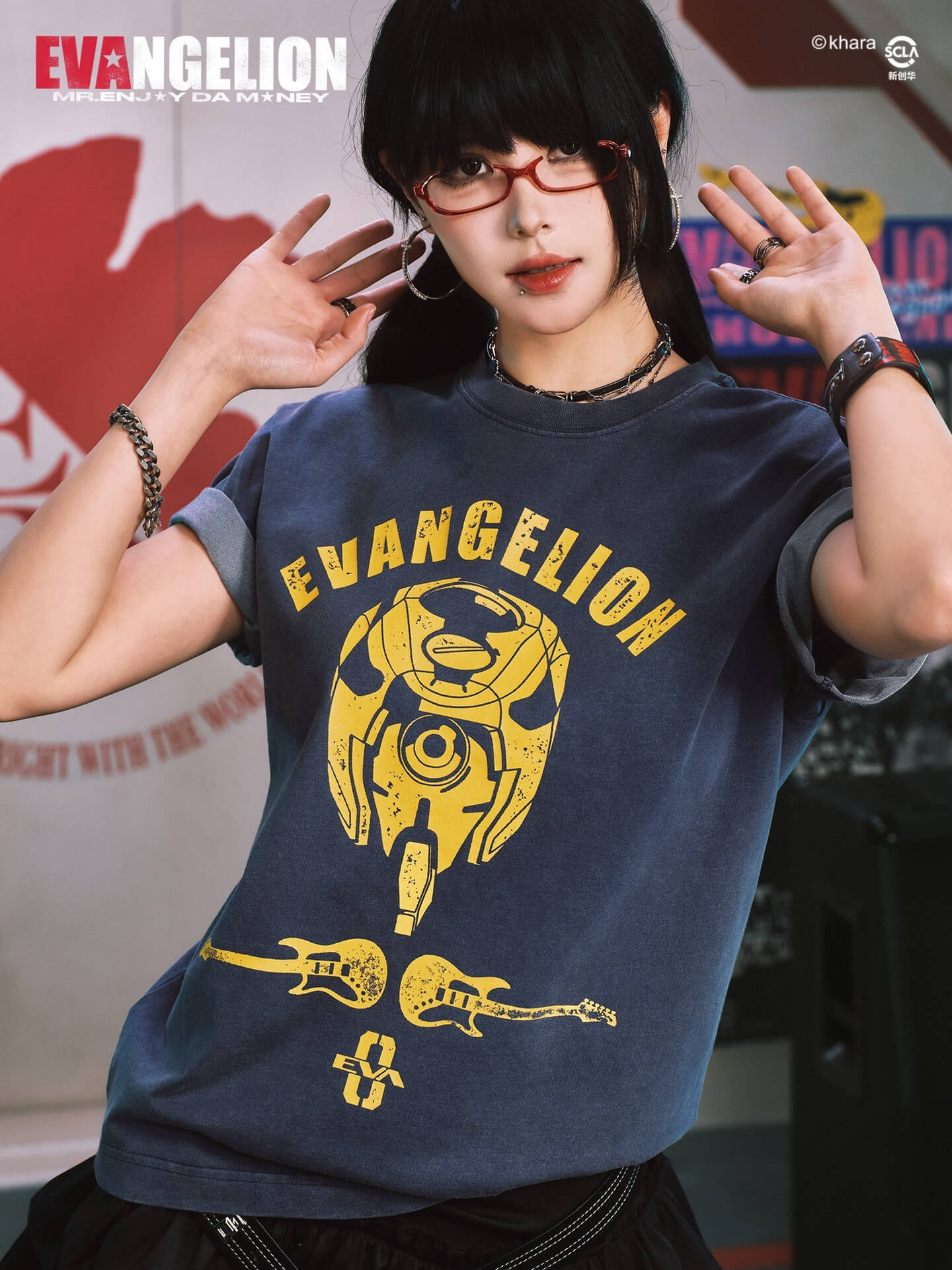 MEDM x EVA NEVER END Washed Unit Graphic Tee