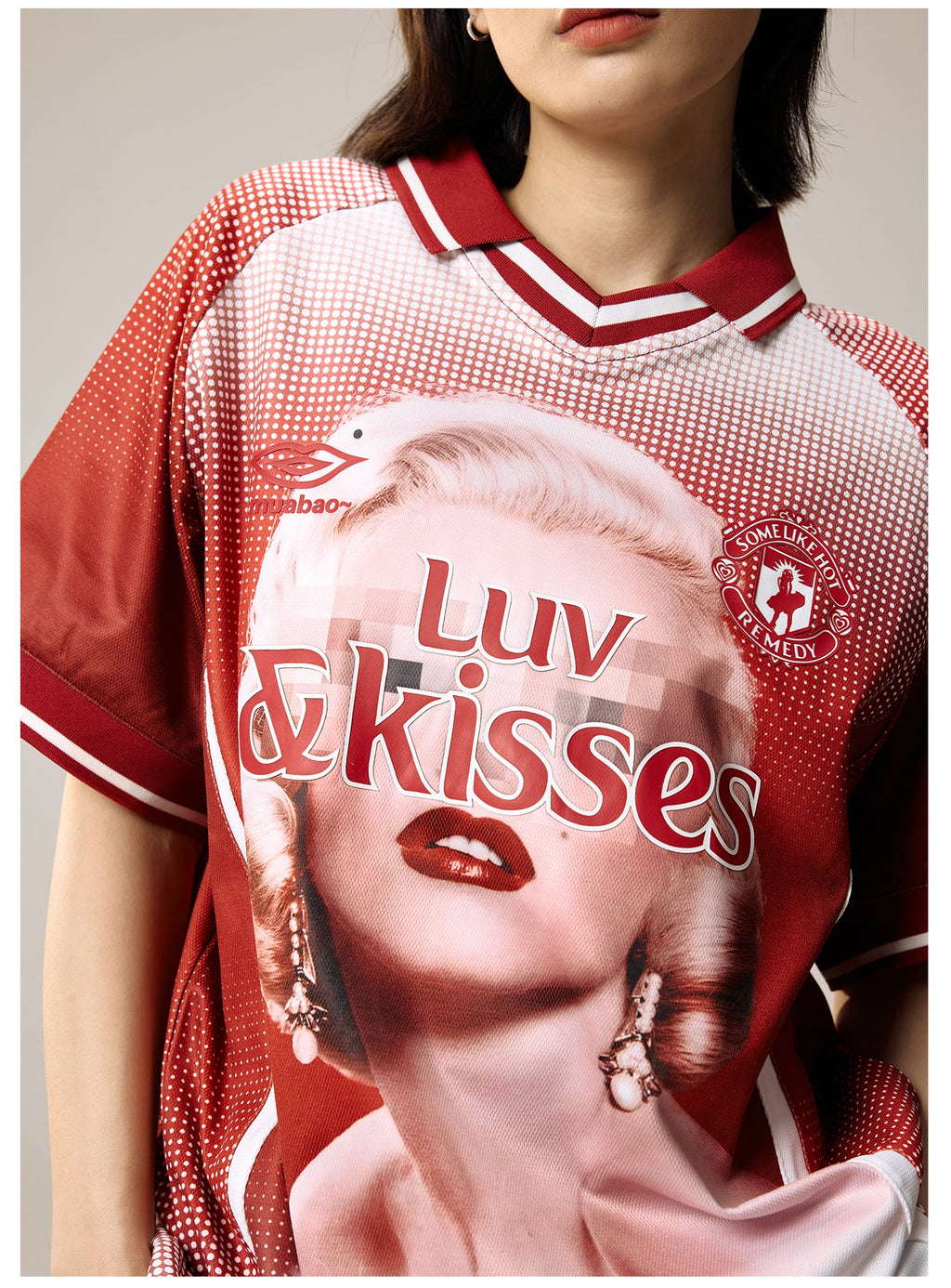 Remedy Luv & Kisses Soccer Jersey Polo Shirt