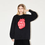 EMPTY REFERENCE I Love Strawberry Jacquard Knit Sweater