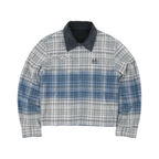 SOD Co. Washed Blue Gradient Plaid Jacket