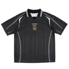 ORANGEDRAGON ODFC Striped Embroidered Soccer Jersey Uniform Polo Shirt