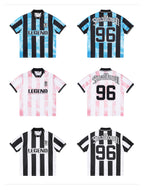 Small Town Kid Water Ripple Striped Polo Jersey