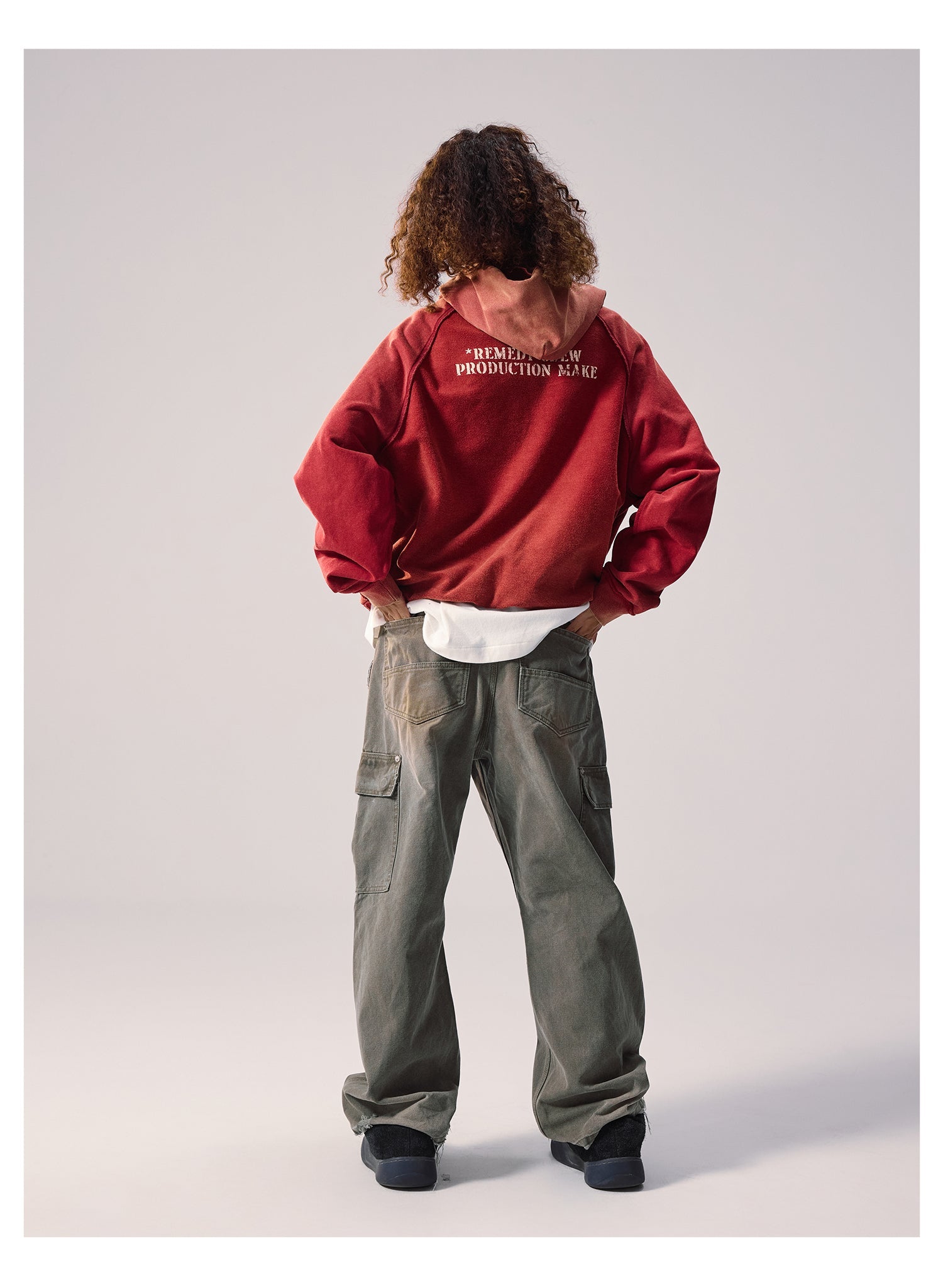 Remedy Washed Reversible Raglan Hoodie
