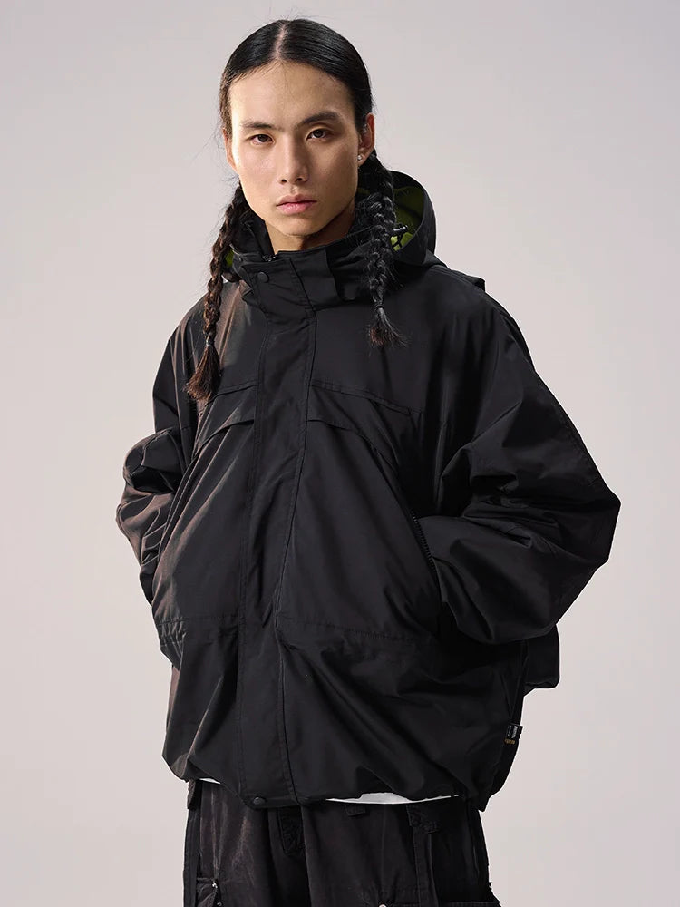 Remedy Backpack Design Hooded Windbreaker Jacket