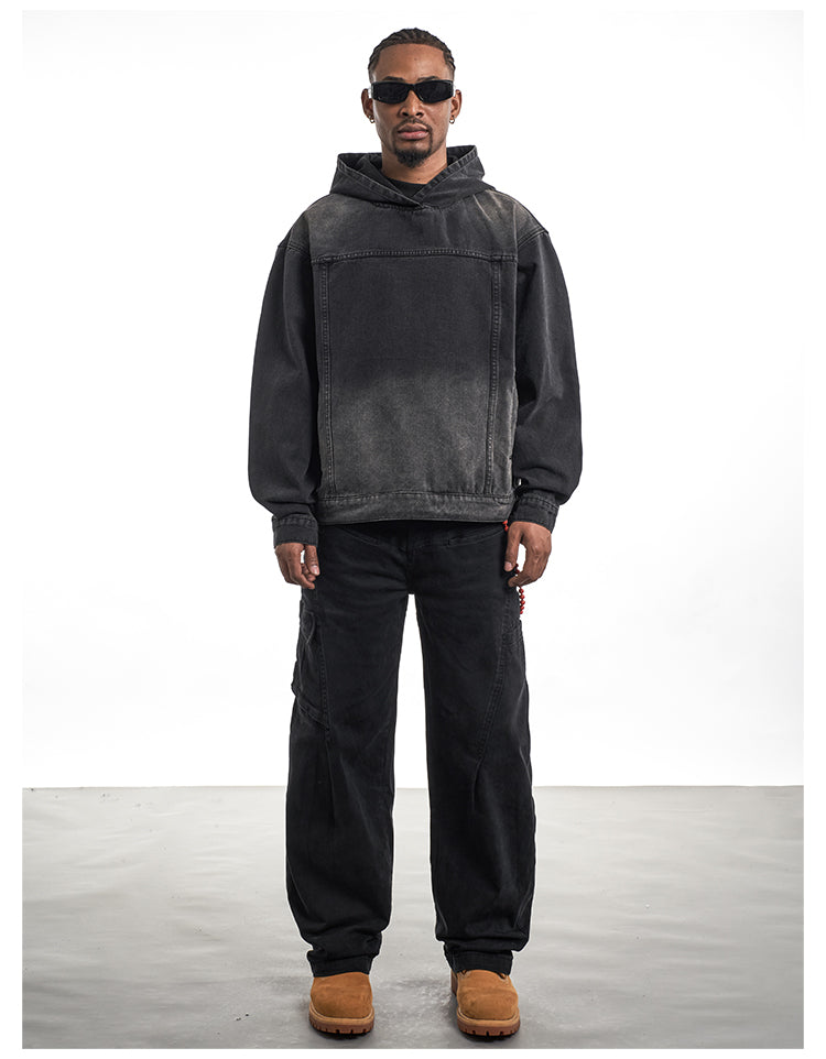 F3F Select Washed Denim Hoodie