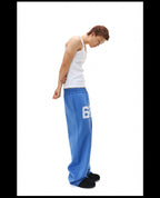 NOVACAM Flocking Print Baggy Sweatpants
