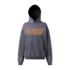 NOVACAM Washed Distressed Vintage Letters Logo Hoodie