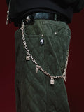 Remedy Key Lock Metal Wallet Chain