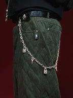 Remedy Key Lock Metal Wallet Chain