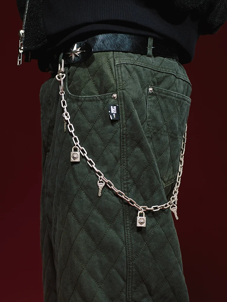 Remedy Key Lock Metal Wallet Chain