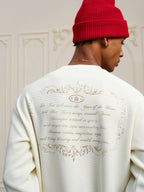 YADcrew Horse Vintage Print Waffle Long Sleeve Tee